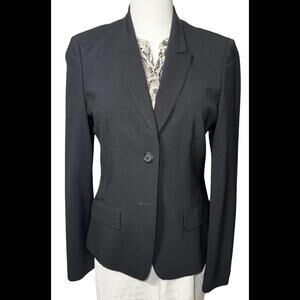 Hugo Boss Woman’s Black Two Button Virgin Wool Blazer Sz 4